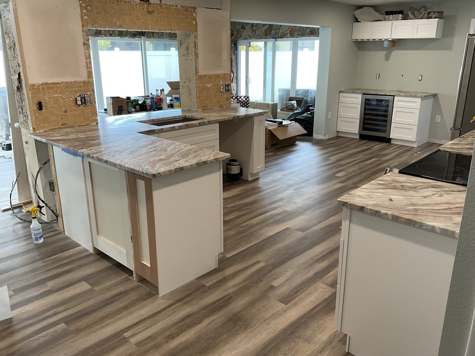 CR Surfaces kitchen renovation in progress